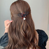 Female Summer Bangs Shark Clip Korea Adjustable Mesh Rabbit Ear Hair Claws Accessories for Women Small Side Girls Hairpin daiiibabyyy