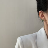 2022 New Arrival Creative Plant Dry Flower Stud Earrings For Girl Transparant Round Acrylic Fresh Spring Summer Ear Jewelry daiiibabyyy