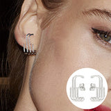 Daiiibabyyy Korean Style Special Design Earrings For Women CZ Copper Silver Color New Design Fashion Jewelry Gift DZE015