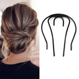 Daiiibabyyy  New U Shape Hair Clips Bobby Pins for Women Girls Bride Hair Styling Accessories Black Hairpins Metal Barrettes Bun Maker daiiibabyyy