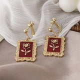 2022 new fashion retro flower series earrings jewelry, creative lovely woman foe earrings Korea jewelry wholesale party gifts daiiibabyyy