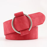 Suede Round Belts Modeling Belts for Women Without Buckles Waist Belt Straps  Ladies Leisure Dress Jeans Wild Waistband daiiibabyyy