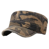 Korean Wash Do Old Camouflage Flat Military Hats Spring Autumn Brand Snapback Cotton Hats For Men Women Peaked Cap Casquette daiiibabyyy