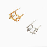 Daiiibabyyy   Fingertip Ring Carapace Joint Ring Simple Personality Micro-inlaid Zircon Opening Ring for Women Girls Men Party Jewelry daiiibabyyy