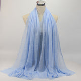 wholesale price 70*180cm women muslim crinkle hijab scarf femme musulman soft cotton headscarf islamic hijab shawls and wraps daiiibabyyy