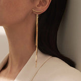 Long Tassel Drop Butterfly Heart Earrings Silver Gold Color 2022 Fashion Hanging Women Earrings Summer Jewelry Girls Party Gift daiiibabyyy