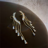 2021 New Trendy Long Butterfly Clip Earrings Ear Hook Pearl Ear Clips Without Pierced Ears Chain Earrings Women Girls Jewelry daiiibabyyy