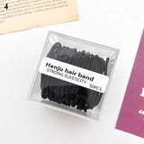 50Pcs/Box Children Girls Hair Bands Candy Color Hair Ties Colorful Basic Simple Rubber Band Elastic Scrunchies Hair Accessories daiiibabyyy