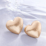 Love Heart Stud Earrings for Women Jewelry Gold & Silver Color orecchini brincos Women's aretes de mujer modernos Gothic Earring daiiibabyyy