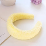 Winter Thick Furry Hairband Faux Fur Plush Headband Retro Headwear Warm Wide White Fluffy Headbands Hair Accessories For Women daiiibabyyy
