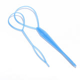 Popular 1SET Ponytail Creator Plastic Loop Styling Tools Black Topsy Pony Topsy Tail Clip Hair Braid Maker Styling Tool Fashion daiiibabyyy