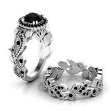 Vintage High-end Rose Gold Ring For Women 2022 New Fashion Bride Engagement Wedding Jewelry Ring Set Gift Party daiiibabyyy