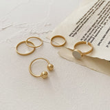 Rings for Women 7 Piece Rings Set Fashion Simple Exquisite Double Layer Pearl Bead Women Ring Jewelry Accessories Wholesale daiiibabyyy