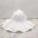 Daiiibabyyy Floded Sun hats for women Visors Hat Fishing Beach Hat  UV Protection Cap Black Causal Women Summer Caps Wide Brim Hat