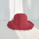 Warm Winter Bucket Hat Panama Women Vintage Handmade Kitted Hat Cap Female Hip Hop Cap Bob Fisherman Chapeau Femme daiiibabyyy