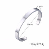 Daiiibabyyy Bangle Bracelet Men, Cuff Bracelets, Stainless Steel Bracelet, Dainty Brazalets, Minimalist Bracelet Jewelry, Cuffs Bangles