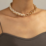 Lost Lady New Style Fashion Chain Rice Beads Ladies Necklace With The Same Paragraph Birthday Gift Necklace Jewelry Wholesale daiiibabyyy
