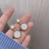 2021 New Temperament Fashion Earrings For Women Luxurious Simulation Pearl Retro Ins Earrings Exquisite Trend Jewelry Gift Party daiiibabyyy