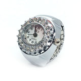 New Individuality Vintage Punk Elastic Stretchy Quartz Watch Rings for Women Man Hip-hop Couple Accessories daiiibabyyy