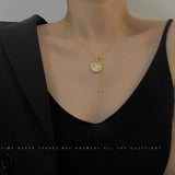 2022 Fashion Asymmetric Lock Necklace for Women Twist Gold Silver Color Chunky Thick Lock Choker Chain Necklaces Party Jewelry daiiibabyyy