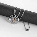 Rotating Hourglass Necklace For Women Men Accessories Film and Television Peripheral Retro Sweater Chain Time Converter Jewelry daiiibabyyy