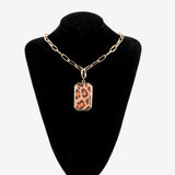 Lost Lady Fashion Leopard Pendant Necklace For Women Gold Color Alloy Statement Necklace Wholesale Jewelry Party Wedding Gifts daiiibabyyy