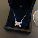 Korean Simple Titanium Steel Butterfly Necklace For Women 2022 New Ins Fashion Trend Clavicle Chain Net Red High-End Accessories daiiibabyyy