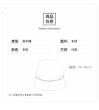 Winter Bucket Hat For Women Men Fashion Warm Cap Unisex Elasticity Knit Beanie Hats 2022 Fashion Beige hat daiiibabyyy