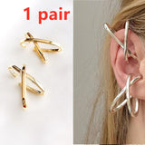 New Design Metal Ear Cuff Earrings without Piercing Geometric Minimalist Cartilage Earrings for Women Girls Jewelry daiiibabyyy