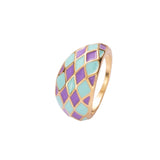 Lost Lady New Fashion Trend Two-Tone Ladies Ring With The Same Birthday Gift Alloy Jewelry Wholesale Direct Sales daiiibabyyy