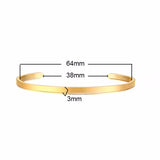 Daiiibabyyy Bangle Bracelet Men, Cuff Bracelets, Stainless Steel Bracelet, Dainty Brazalets, Minimalist Bracelet Jewelry, Cuffs Bangles