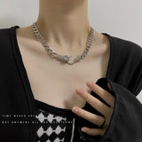 2022 High Quality Clavicle Blade Statement Women Gold Silver Color Stainless Steel 50+5cm Snake Choker Necklace Chains daiiibabyyy