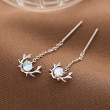 New Stylish Crystal Christmas Elk Stud Earrings For Women Fashion Zircon Deer Earring Girl New Year Party Jewelry Christmas Gift daiiibabyyy