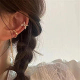 Long Tassel Drop Butterfly Heart Earrings Silver Gold Color 2022 Fashion Hanging Women Earrings Summer Jewelry Girls Party Gift daiiibabyyy