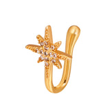 1Pc Copper Fake Piercing Nose Ring Heart Star Crown Clip On Nose Ear Clip Cuff Earring For Women Girl Gift Body Jewelry nariz daiiibabyyy