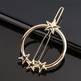 Chic Metal Geometric Hair Clip Round Triangle Barrettes Hairpin Barrette Hair Claws Women Girls Fashion Hair Accessories Gifts daiiibabyyy