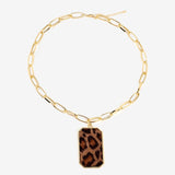 Lost Lady Fashion Leopard Pendant Necklace For Women Gold Color Alloy Statement Necklace Wholesale Jewelry Party Wedding Gifts daiiibabyyy