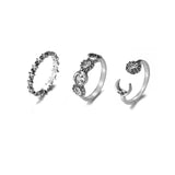 2022 New Korean Style Flower Rings for Women Punk Trendy Vintage Plum Blossom Ring Small Daisy Flower Rings Party Couple Rings daiiibabyyy