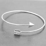New Korean Women Ladies Arrow Bangle Cuff Bracelets Jewelry Open Adjustable Arrow Bracelet Bangles Pulseiras Bijoux  Wholesale daiiibabyyy