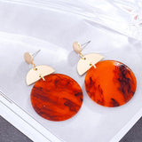 Unique Fashion Jewelry Gifts for Women Accessories Round Circle Dangle Earring Bijouterie Best Friends Colorful Pendant Israel daiiibabyyy