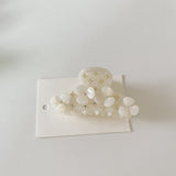 Korean New Acetate Flower Inlaid Color Rhinestones BlingBling Exquisite Ponytail Clip Female Noble Elegant Clip Hair Accessories daiiibabyyy