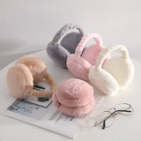 Creative Hamburger Warmer Ear Muffs Foldable Winter Head Hood Headband Earmuffs Outdoor Winter Accessories for Children Adults daiiibabyyy