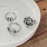 Trendy Gold Sliver Color Chain Rings Set For Women Fashion Geometric Star Moon Ball Heart Ring 2022 Party Jewelry daiiibabyyy