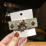 Hair Clip Hairpin For Girl  Floral Pearl Fabric Korean Handmade Fashion Head Accessories Mujer Wholesale daiiibabyyy