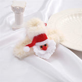 Fashion Christmas Plush Catch Clip Acrylic Hair Claws For Women Girls Santa Party Festival Hair Accessories Gift 2021 daiiibabyyy
