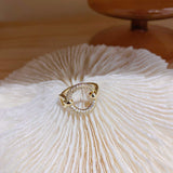 Rings for Women Fashion Simple Opening Adjustable Ring Geometry Light Luxury Elegant Ring Jewelry Accessories Wholesale daiiibabyyy