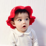 Daiiibabyyy 1-2 Years Old Children's Baby Girl Hat Autumn and Winter Children's Fisherman Hat Baby Strawberry Fruit Hat Cute Knitted Hat daiiibabyyy