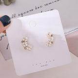 South Korean women sweet gentle temperament and character flower earrings stud earrings daiiibabyyy