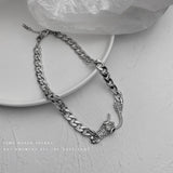 2022 High Quality Clavicle Blade Statement Women Gold Silver Color Stainless Steel 50+5cm Snake Choker Necklace Chains daiiibabyyy