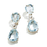 Sparkling Silver Color Women's Earrings Inlaid Zircon Natural Stone Drop Earrings for Women Bridal Engagement Wedding Jewelry daiiibabyyy